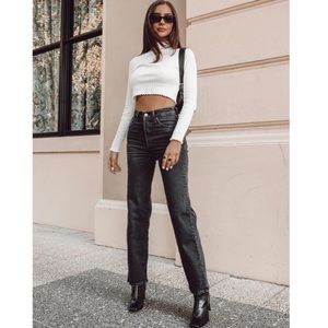 LEVI’S ribcage straight ankle denim jeans pants